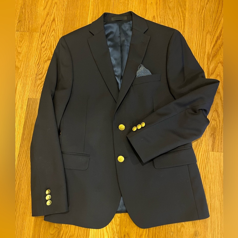 Ralph Lauren Navy Blazer with Gold Buttons